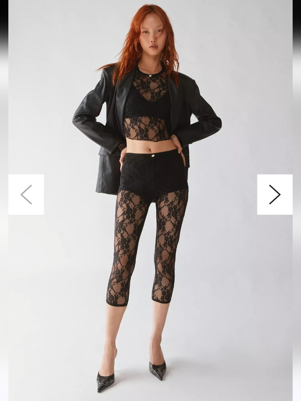 Black Lace Leggings